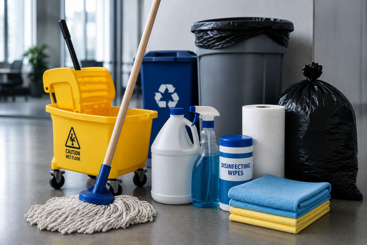 Janitorial and facility essentials supplied by Hemauer Enterprises